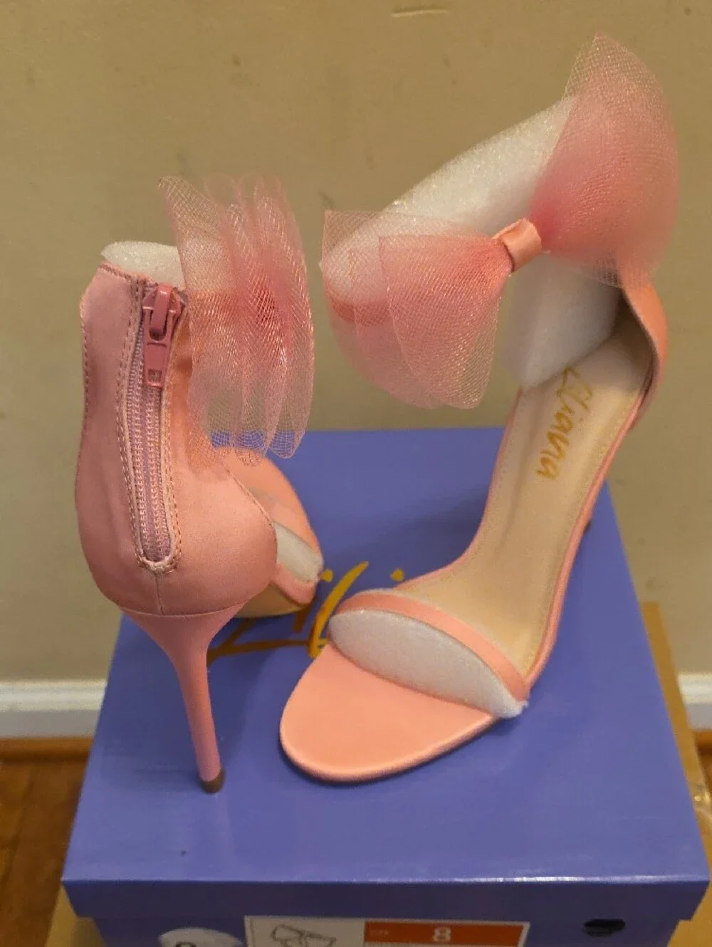 Liliana Pink Satin Sandal